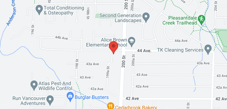 map of 19966 44 AVENUE